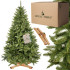 Mākslīgā Ziemassvētku egle Premium Royal Trees, Kaukāza egle ar koka statīvu, Springos CT0185, 150 cm