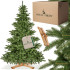 Mākslīgā Ziemassvētku eglīte Premium Royal Trees ar koka statīvu Springos CT0194 180 cm
