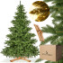 Mākslīgā Ziemassvētku eglīte Premium Royal Trees ar koka statīvu Springos CT0194 180 cm