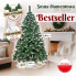 Mākslīgā Ziemassvētku eglīte premium Royal Trees Springos sniegota dimanta priede ar čiekuriem CT0190 180 cm