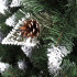 Mākslīgā Ziemassvētku eglīte premium Royal Trees Springos sniegota dimanta priede ar čiekuriem CT0190 180 cm