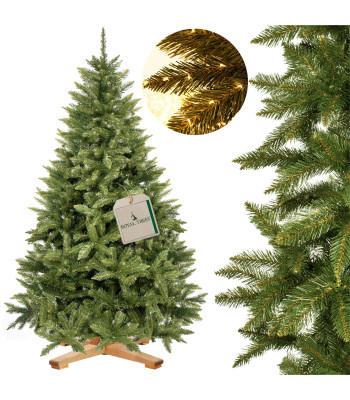 Mākslīgā Ziemassvētku eglīte Premium Royal Trees, Kaukāza egle ar koka statīvu — Springos CT0187, 220 cm