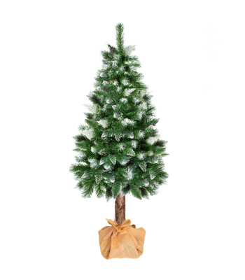 Sniegota Ziemassvētku eglīte uz stumbra Springos CT0179 180 cm