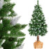 Sniegota Ziemassvētku eglīte uz stumbra Springos CT0179 180 cm