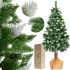 Sniegota Ziemassvētku eglīte uz stumbra Springos CT0179 180 cm