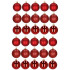 Ziemassvētku eglīšu rotājumu komplekts, 30 bumbiņas, Springos CA0006, 6 cm