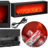 Dekoratīvā LED kamīna lampa, melna — Springos CL0863, USB, 60 x 10 x 19,5 cm