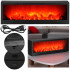 Dekoratīvā LED kamīna lampa, melna — Springos CL0863, USB, 60 x 10 x 19,5 cm