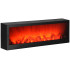 Dekoratīvā LED kamīna lampa, melna — Springos CL0863, USB, 60 x 10 x 19,5 cm