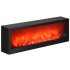 Dekoratīvā LED kamīna lampa, melna — Springos CL0863, USB, 60 x 10 x 19,5 cm