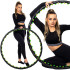 Hula stīpa ar masāžas izciļņiem un magnētiskām kniedēm, Springos FA0096, 100 cm
