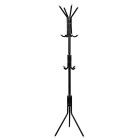 Metāla drēbju statīvs, melns, Springos HA2000, 177 cm