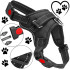 Regulējams suņu iejūgs, melns, Springos PA0303, S, 10–18 kg