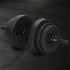 Regulējams hanteļu komplekts Springos FA1672, stienis + svari, melns, 30 kg