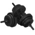 Regulējams hanteļu komplekts Springos FA1672, stienis + svari, melns, 30 kg