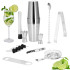 Bārmeņa komplekts šeiker tin tin Springos KI0016 14 gab. sudraba