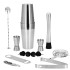 Bārmeņa komplekts šeiker tin tin Springos KI0016 14 gab. sudraba