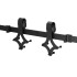 Bīdāmo durvju sistēma barn door, tērauds, melna, Springos HA5002, 183 cm