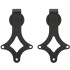 Bīdāmo durvju sistēma barn door, tērauds, melna, Springos HA5002, 183 cm