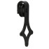Bīdāmo durvju sistēma barn door, tērauds, melna, Springos HA5002, 183 cm