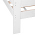 Koka bērnu mājas gulta, Springos BD01 WHITE, 160x80 cm