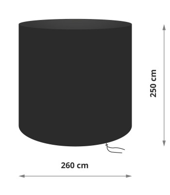 Piekaramā krēsla pārsegs, melns, Springos HC0035, 250x260 cm