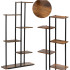 Metāla puķu statīvs, 6 līmeņi, bēniņu stila, daudzlīmeņu, moderns, Springos GA0211, 113 cm