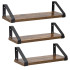 Sienas plauktu komplekts, 3 gab. HF0049 30/35/40x12x9 cm