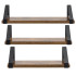 Sienas plauktu komplekts, 3 gab. HF0049 30/35/40x12x9 cm