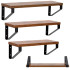 Sienas plauktu komplekts, 3 gab. HF0049 30/35/40x12x9 cm