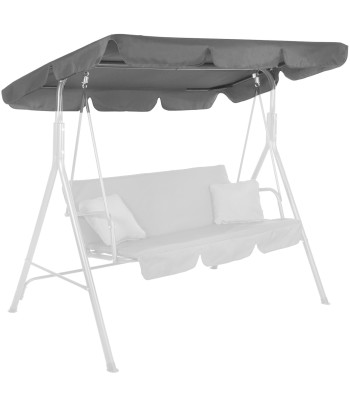 Dārza šūpoļu jumtiņš, pelēks, Springos GS0003R 220x115 cm