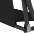 Dārza šūpoļu sēdekļa audums Springos GS0016S, melns, 155 x 100 cm