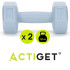 Sešstūra hanteles Actiget, 2 x 1 kg, ACT0156