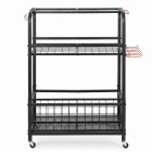 Mobilie instrumentu ratiņi-organizators, melni, līdz 80 kg, Springos® GA0267, 96 x 66 x 40 cm