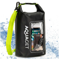 Ūdensizturīgs maiss ar plecu siksnu, melns (Dry Bag) Springos® AQ0019