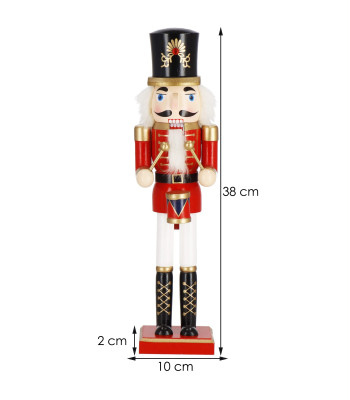 Ziemassvētku dekorācija riekstkodis, Springos CA0818 38cm