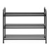 Springos® apavu plaukts, melns, 66 × 28 × 53 cm, HA7582