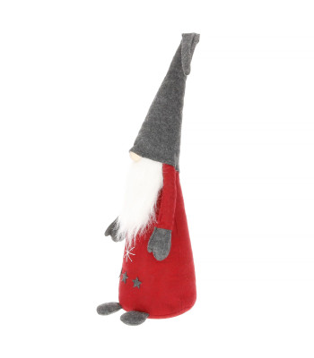 Ziemassvētku dekorācija – rūķis “Stikls”, Springos CA0358, aptuveni 84 cm, platums 19 cm + rokturi