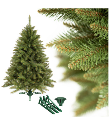 Mākslīgā Ziemassvētku egle Springos Scandinavian Spruce, zaļa ar brūniem akcentiem, 150 cm, CT0265