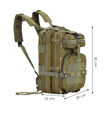 Zaļa mugursoma, CS0066, 38 l