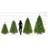 Springos mākslīgā Ziemassvētku priede Nordic Pine, zaļa — 210 cm, CT0278