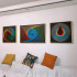 Radošais diegu mākslas komplekts ar rāmi, 40 × 40 cm – Ģeometriskais aplis