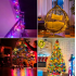 Ziemassvētku gaismas 500 LED egļu dekoratīvās IP44 ārējās 32M RGB
