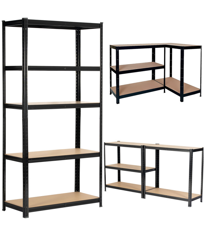 Metāla plaukts noliktavai 180x90x40, garāžai, pagrabiem – 875 kg