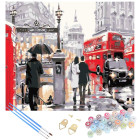 Glezniecība pēc numuriem ar rāmi DIY komplekts otas krāsas audekls 30x40