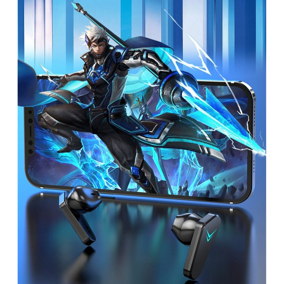 Bezvadu spēļu sporta Bluetooth austiņas TWS 5.3 X15