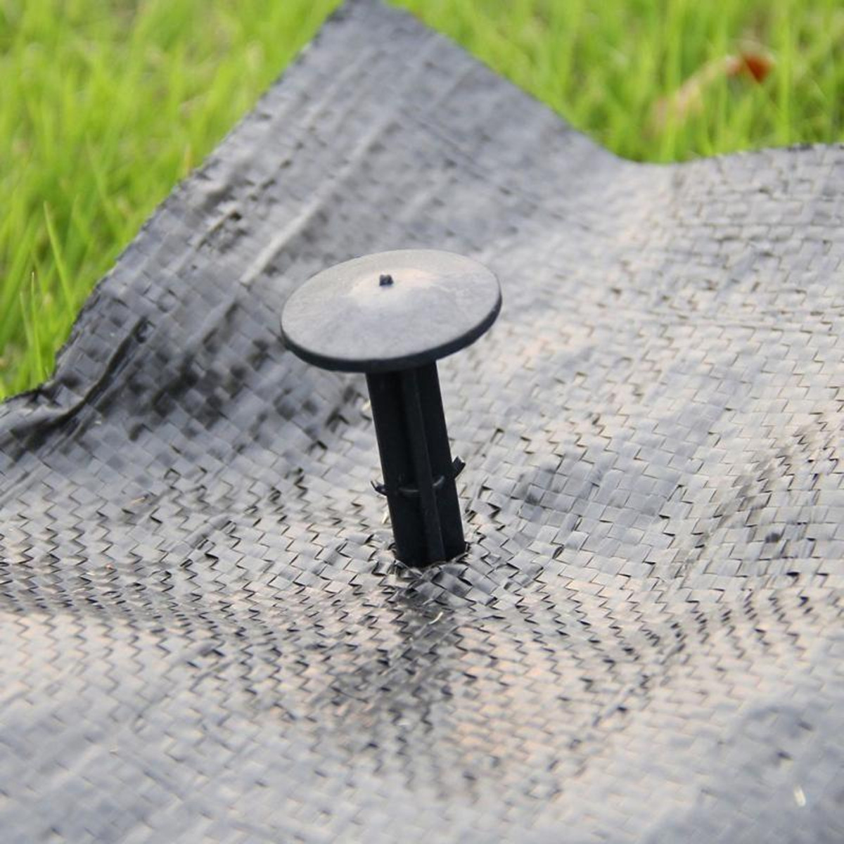 Agroplēves stiprināšanas tapas ar āķiem, 15 cm, 50 gab., melnas