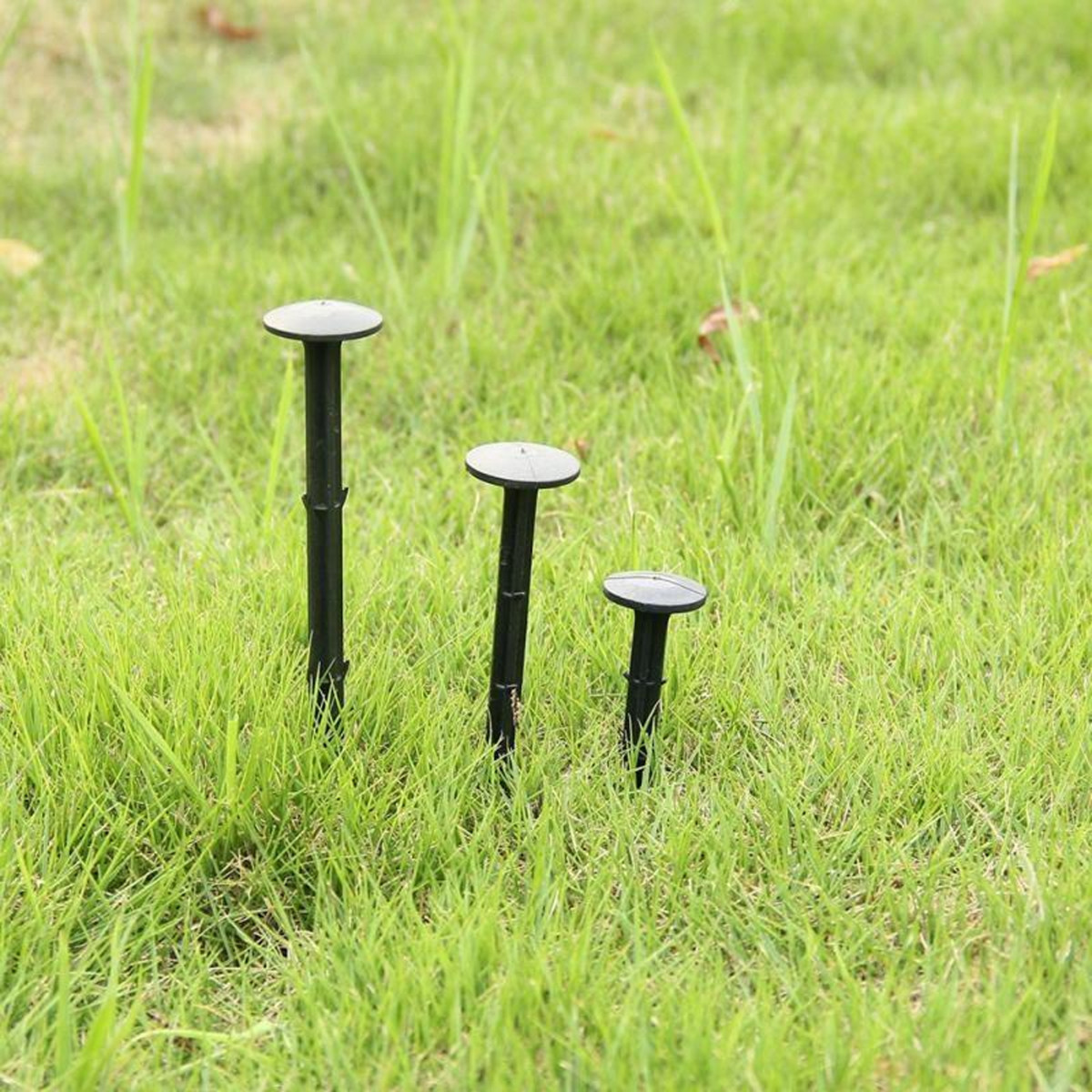 Agroplēves stiprināšanas tapas ar āķiem, 15 cm, 50 gab., melnas