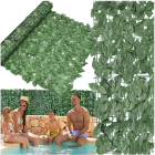 Mākslīgais efejas dzīvžogs uz sienas aizsargs uz balkona siets 1 x 3 m