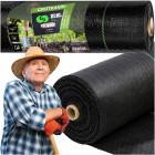Nezāļu apkarošanas plēve, 1,1 m x 50 m, 70 g/m², melna